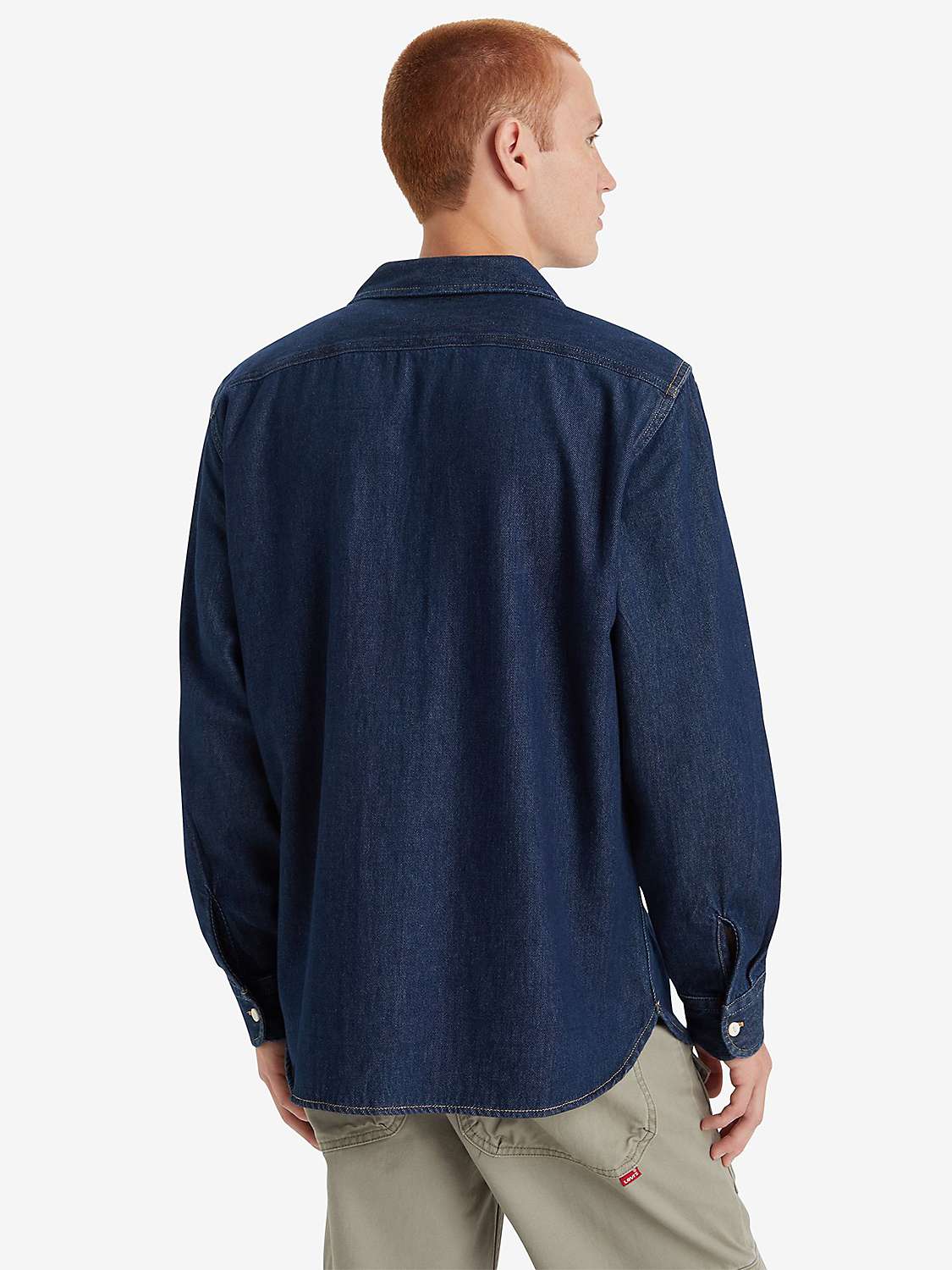 Buy Levi's Classic Worker Shirt, Blue Online at johnlewis.com