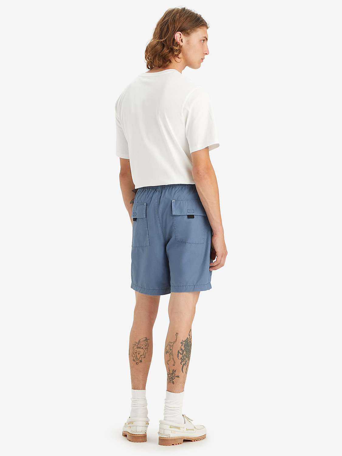 Buy Levi's Utility Belted Shorts, Indigo Online at johnlewis.com