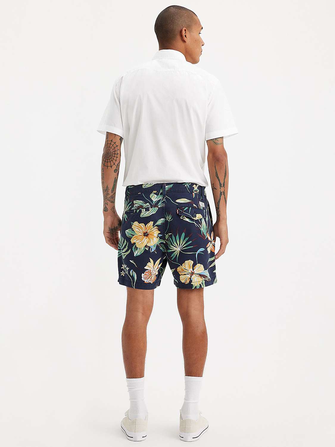 Buy Levi's XX Authentic Chino Shorts, Navy/Multi Online at johnlewis.com