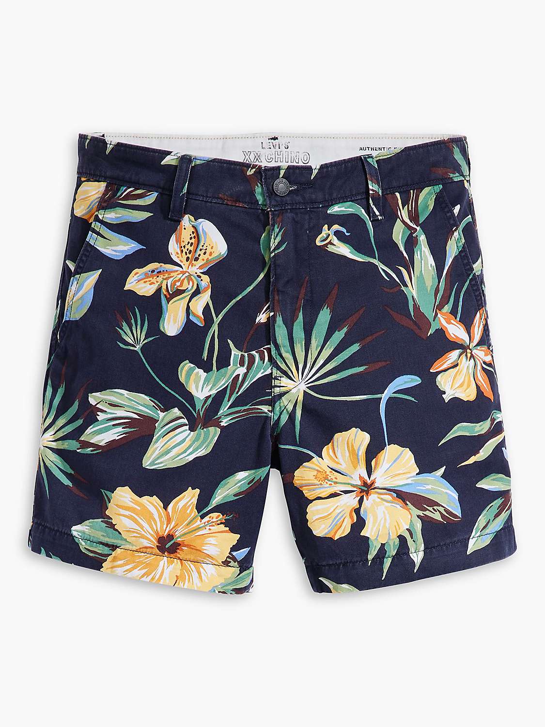 Buy Levi's XX Authentic Chino Shorts, Navy/Multi Online at johnlewis.com