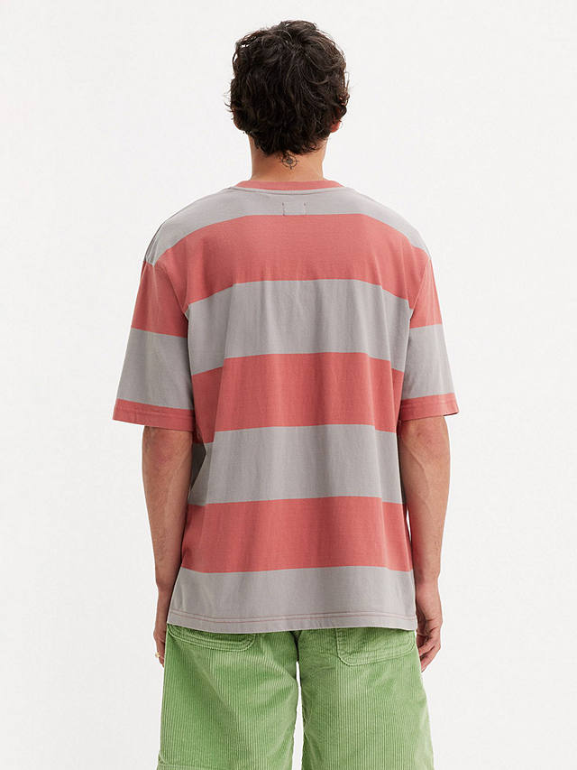 Levi's Skate Graph Big Stripe T-Shirt, Orange/Grey