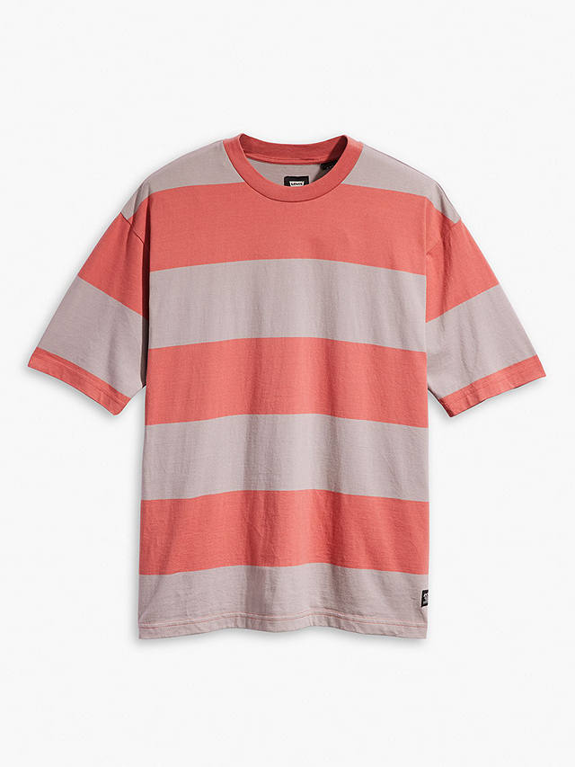 Levi's Skate Graph Big Stripe T-Shirt, Orange/Grey