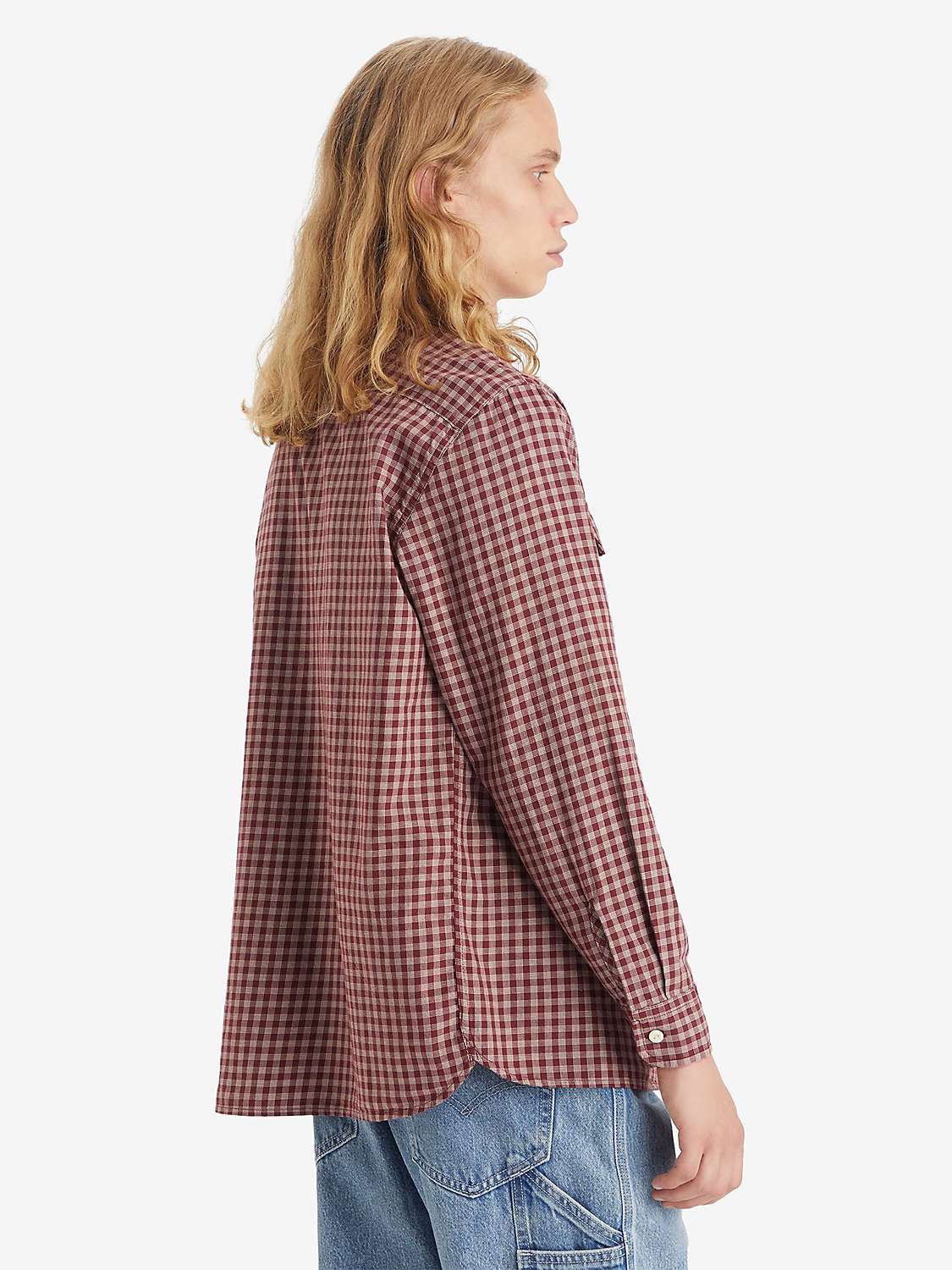 Buy Levi's Classic Checked Worker Shirt, Red/Multi Online at johnlewis.com