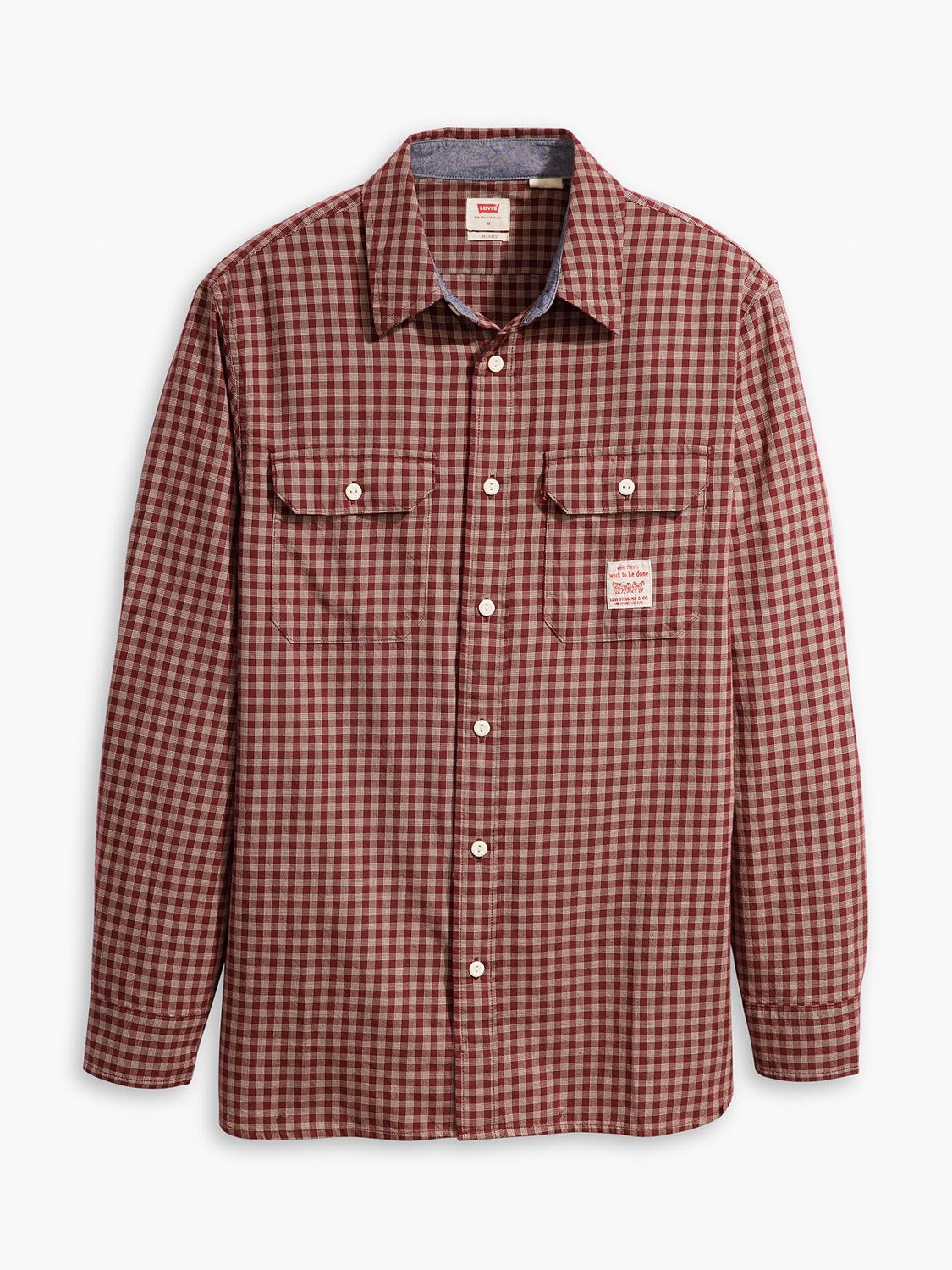Levi's Classic Checked Worker Shirt, Red/Multi, M