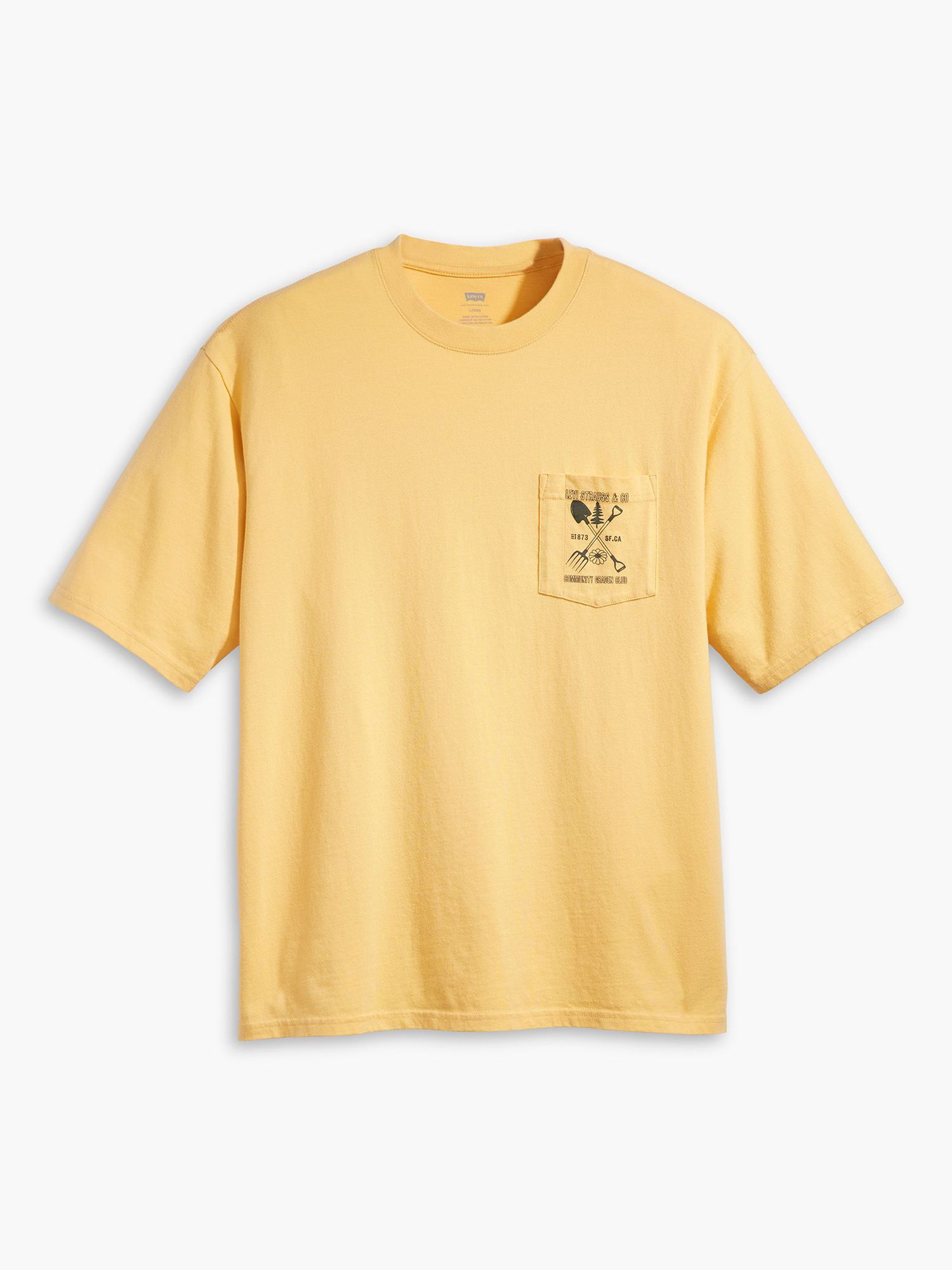 Levi's Short Sleeve Workwear T-Shirt, Yellow, M