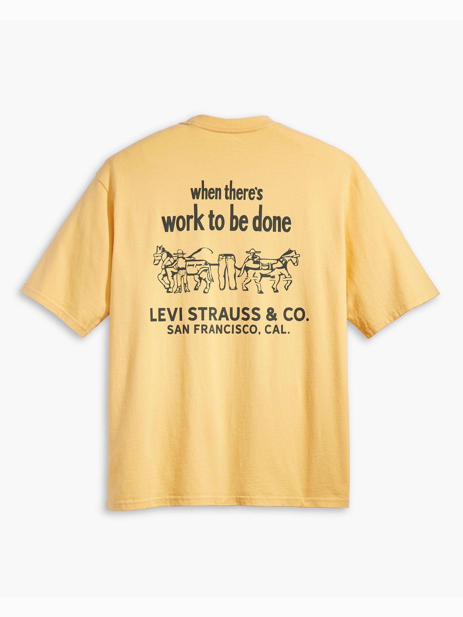 Levi's Short Sleeve Workwear T-Shirt, Yellow, M