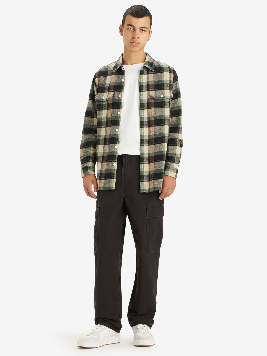 Levi's XX Straight Fit Cargo Trousers, Meteorite Canvas at John Lewis &  Partners