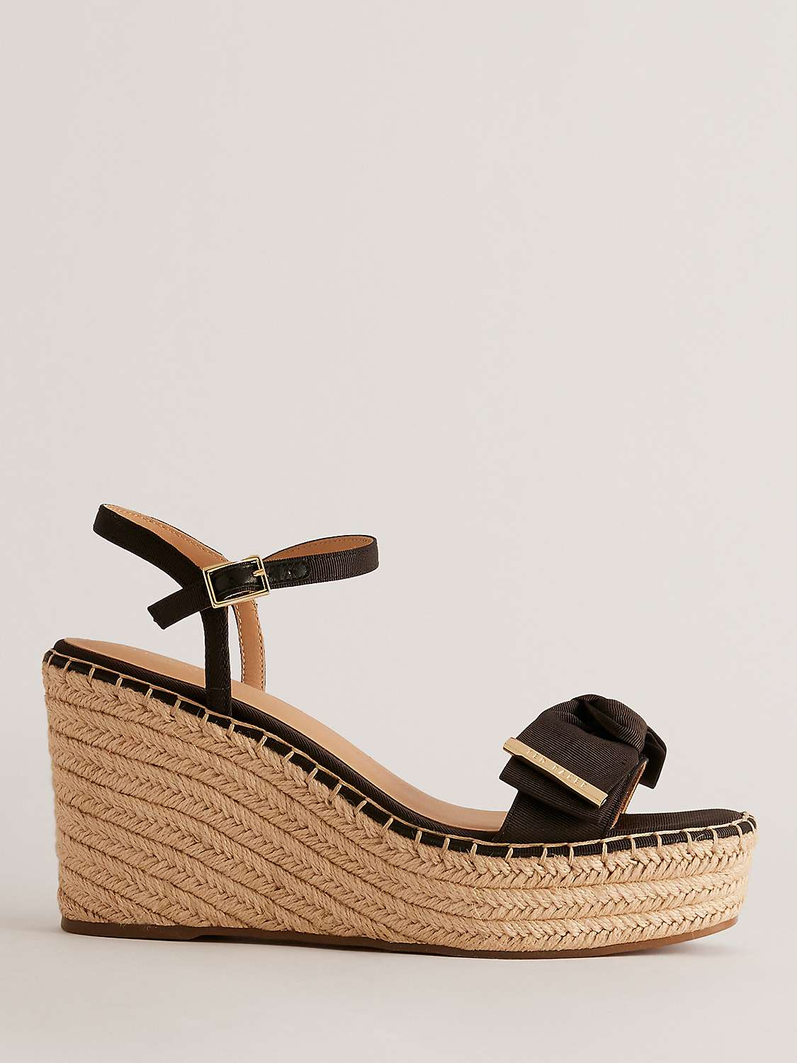 Buy Ted Baker Geiia Espadrille Wedge Bow Detail Sandals Online at johnlewis.com