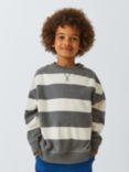 John Lewis Kids' Striped Sweatshirt, Grey