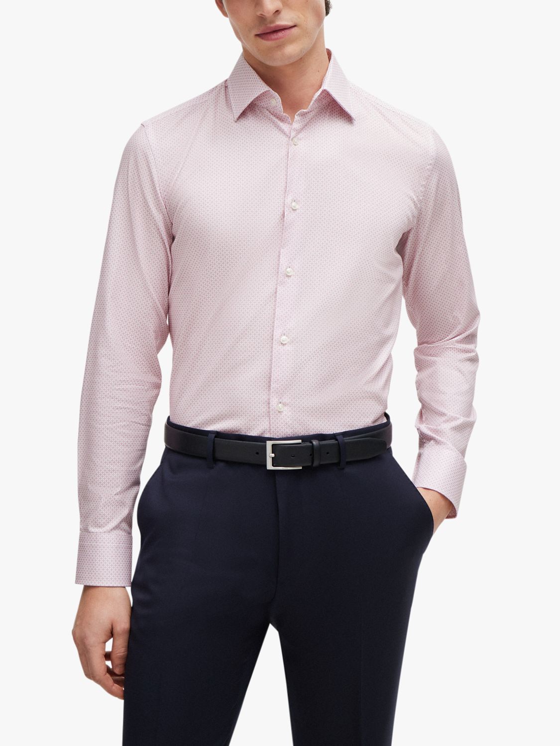 BOSS Slim Fit Shirt, Light/Pastel Pink, 17