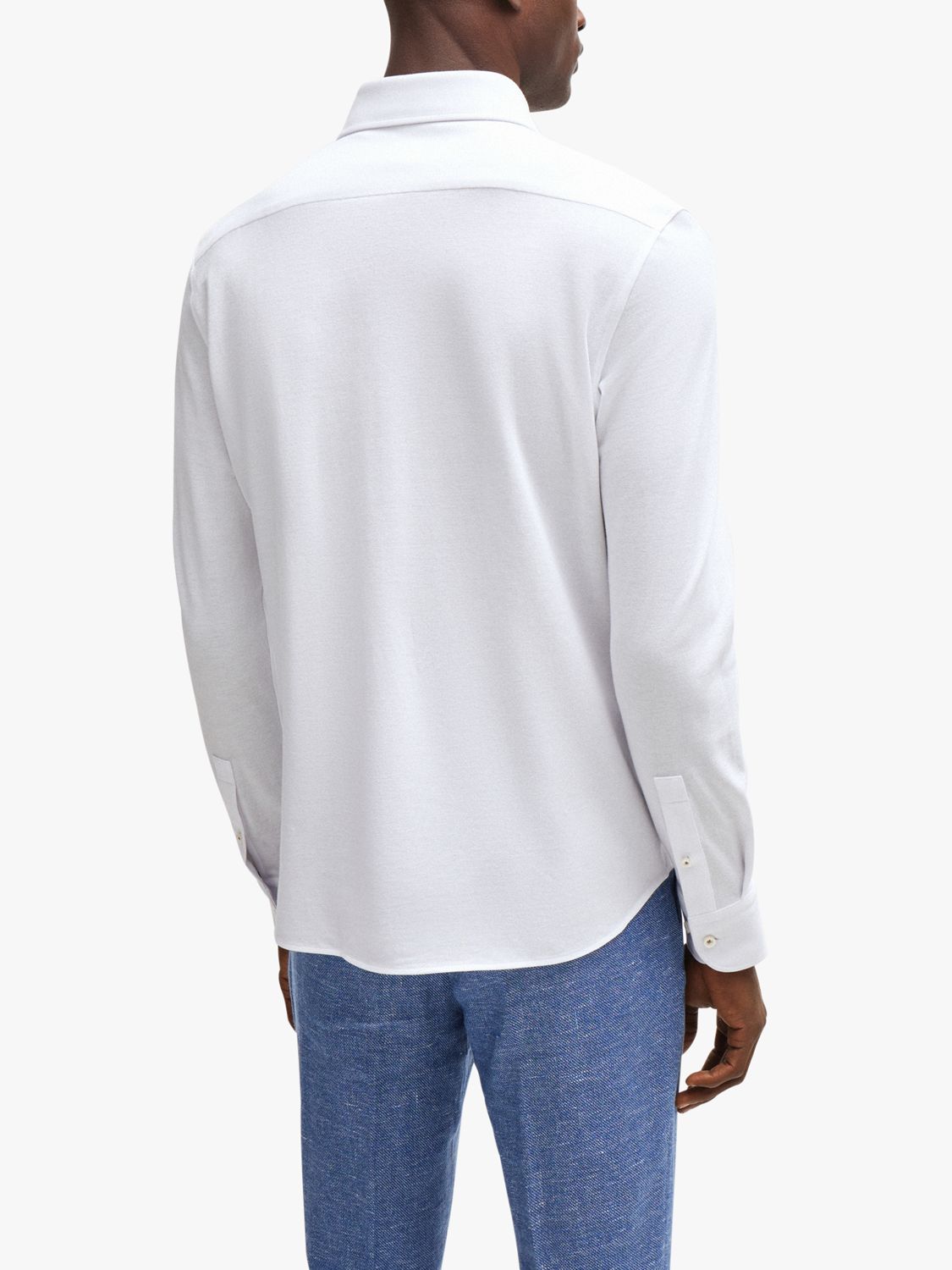 BOSS Casual Fit Long Sleeve Shirt, White, 15