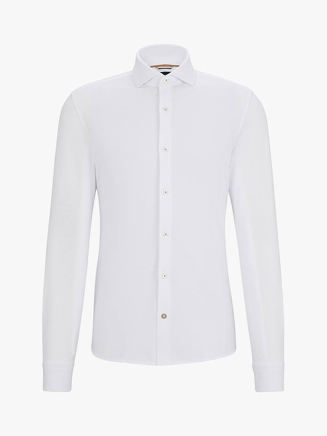BOSS Casual Fit Long Sleeve Shirt, White