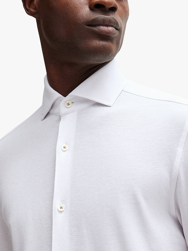 BOSS Casual Fit Long Sleeve Shirt, White