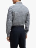 BOSS H-Joe Spread Check Shirt, Dark Blue