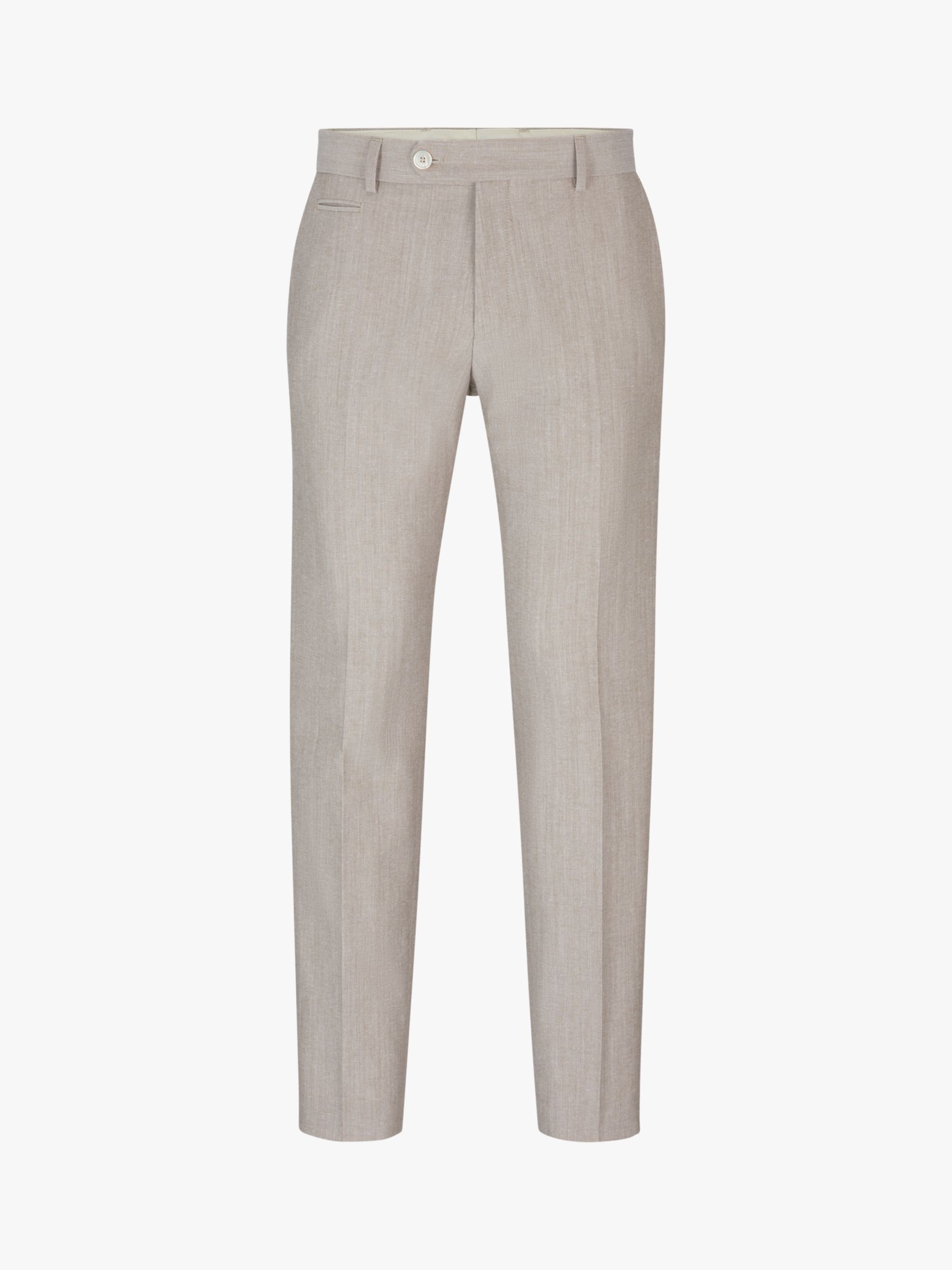 Buy BOSS H-Genius 242 Trousers, Medium Beige Online at johnlewis.com