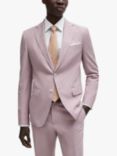 BOSS H-Hutson Slim Fit Suit Jacket, Pink, Pink
