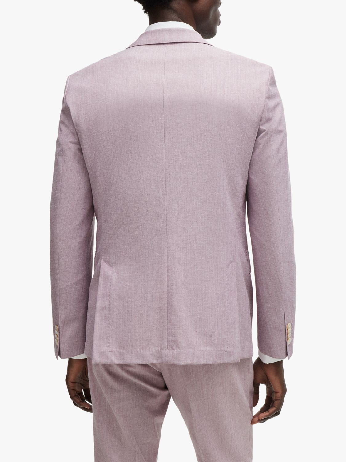Buy BOSS H-Hutson Slim Fit Suit Jacket, Pink Online at johnlewis.com