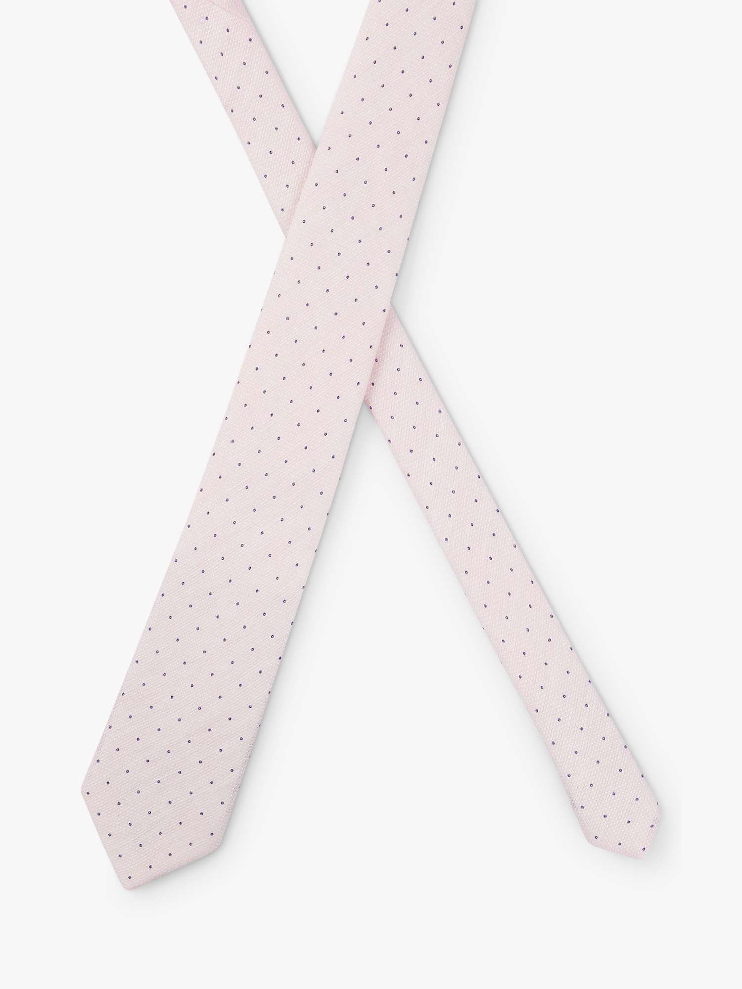 Buy BOSS Linen Blend Tie, Light Pink Online at johnlewis.com