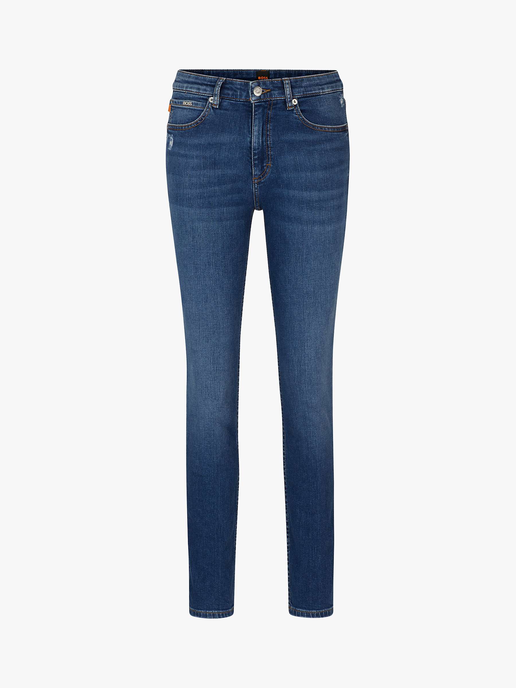 Buy BOSS Jackie Skinny Jeans, Navy Online at johnlewis.com