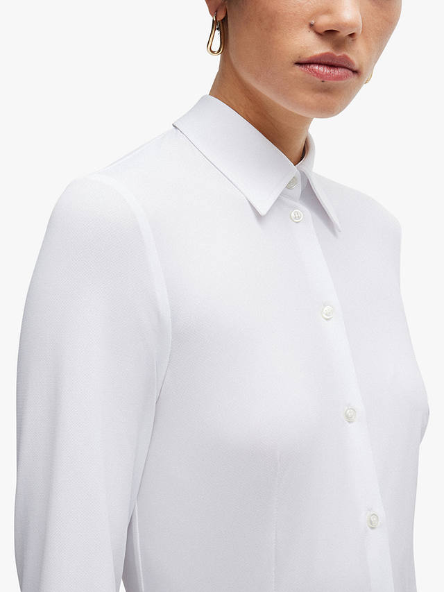 BOSS Boanna 100 Long Sleeve Shirt, White