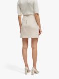 BOSS Vaseto Mini Tweed Skirt, Ivory
