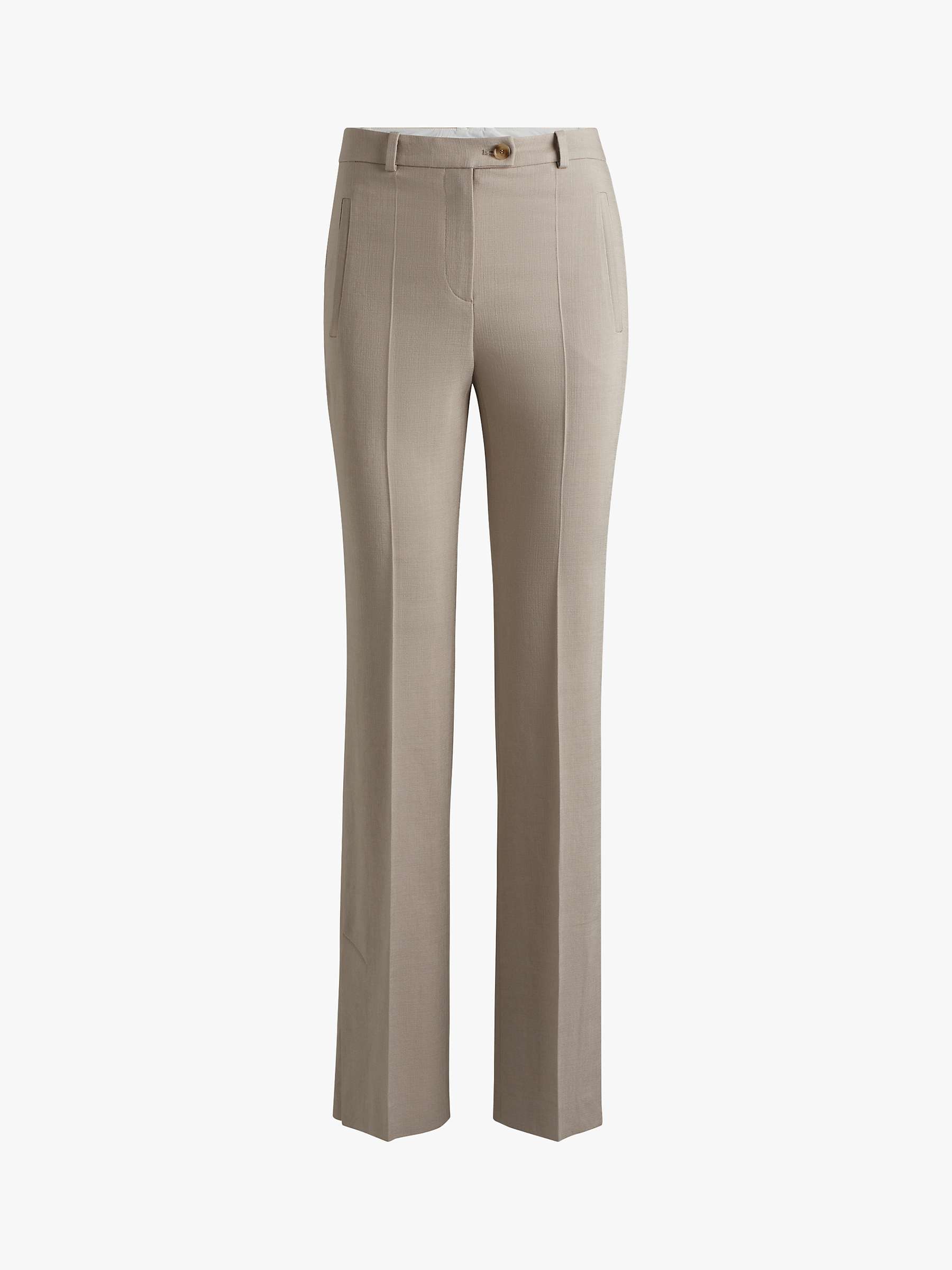 Buy BOSS Terela Tailored Suit Trousers, Taupe Online at johnlewis.com
