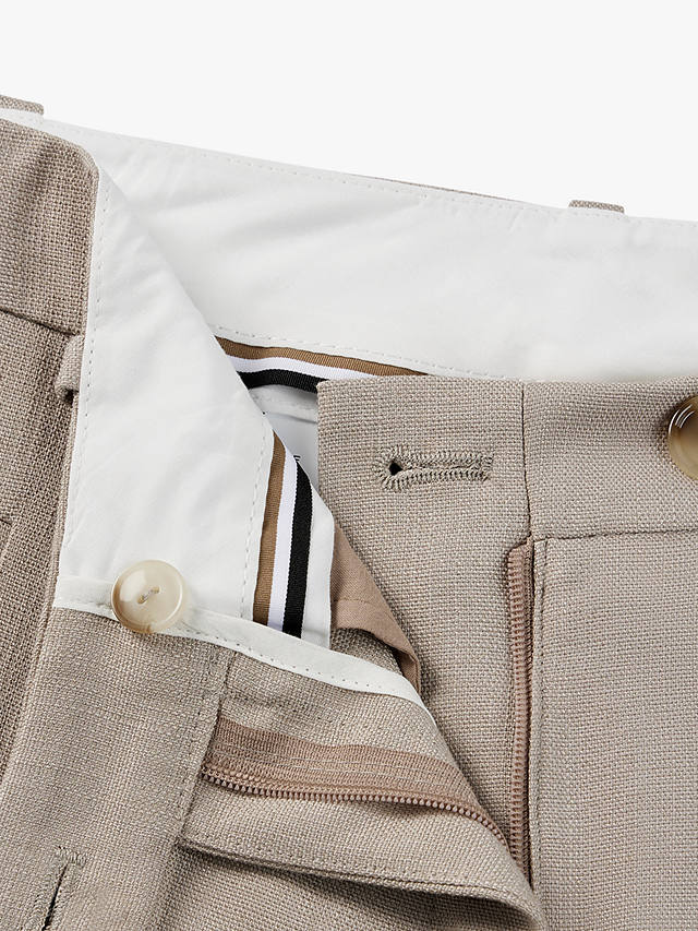 BOSS Terela Tailored Suit Trousers, Taupe
