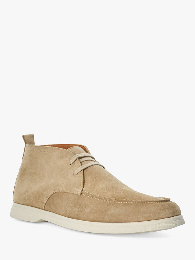Dune Camly Lace Up Chukka Boots, Stone-suede