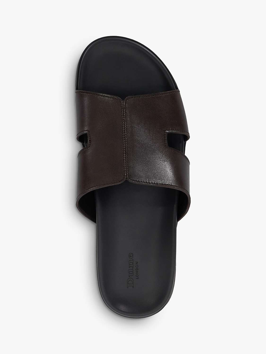 Buy Dune Insight Cutout Leather Sandals, Brown Online at johnlewis.com