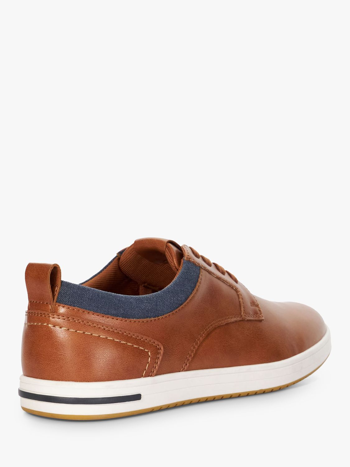 Buy Dune Travels Collar Detail Trainers, Tan Online at johnlewis.com