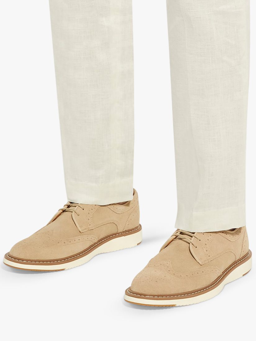 Buy Dune Bronny Suede Brouge Lace Up Shoes, Sand Online at johnlewis.com