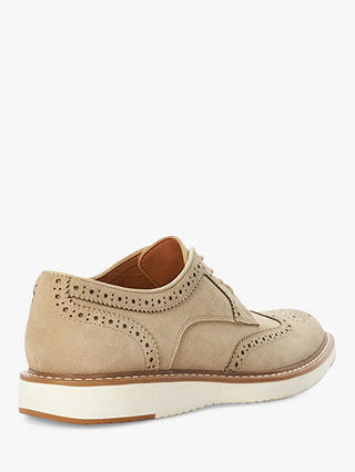 Dune Bronny Suede Brouge Lace Up Shoes, Sand