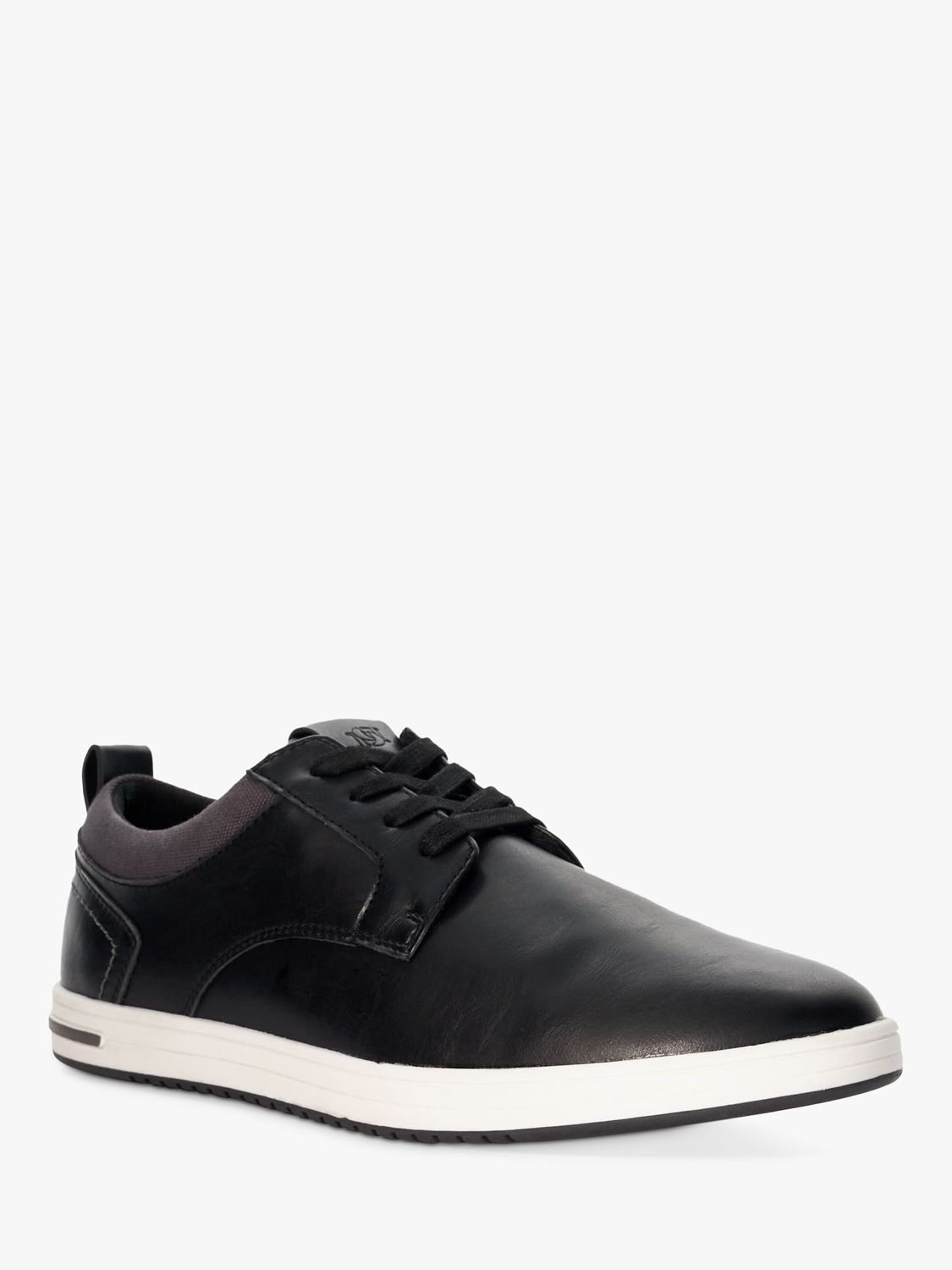 Buy Dune Travels Lace Up Trainers, Black Online at johnlewis.com