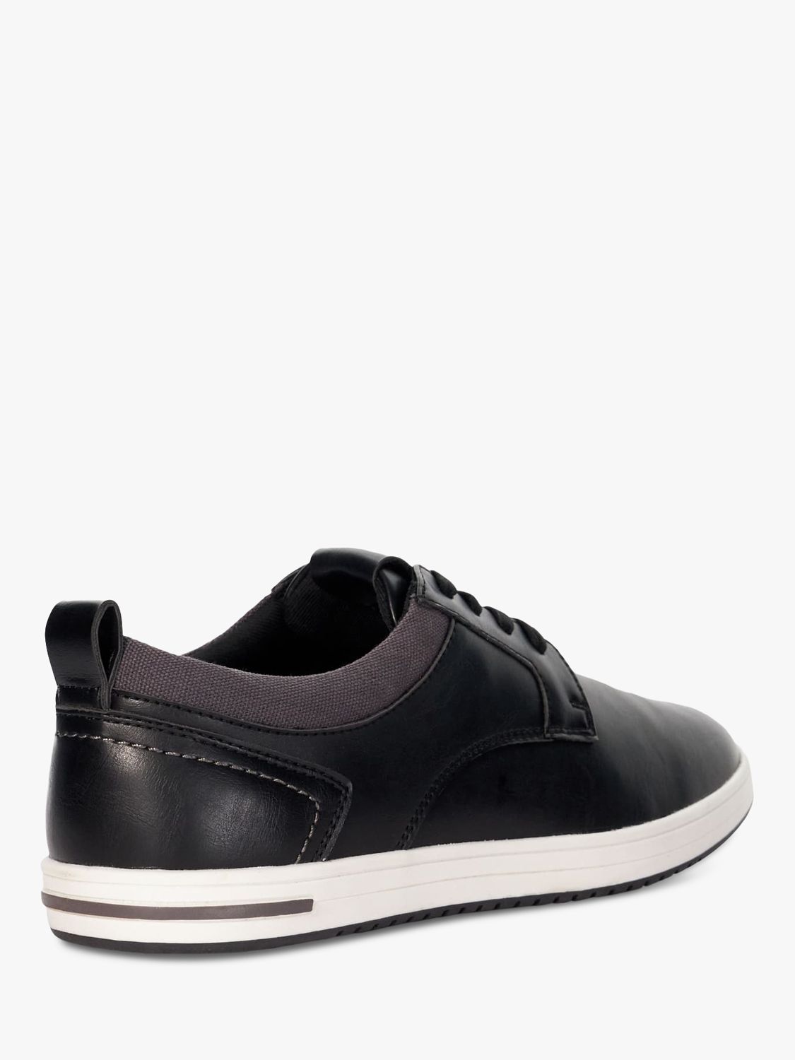 Buy Dune Travels Lace Up Trainers, Black Online at johnlewis.com