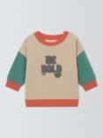 John Lewis ANYDAY Baby Be Bold Cotton Sweatshirt, Multi