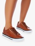 Moda in Pelle Amoreti Leather Low Top Casual Shoes, Tan