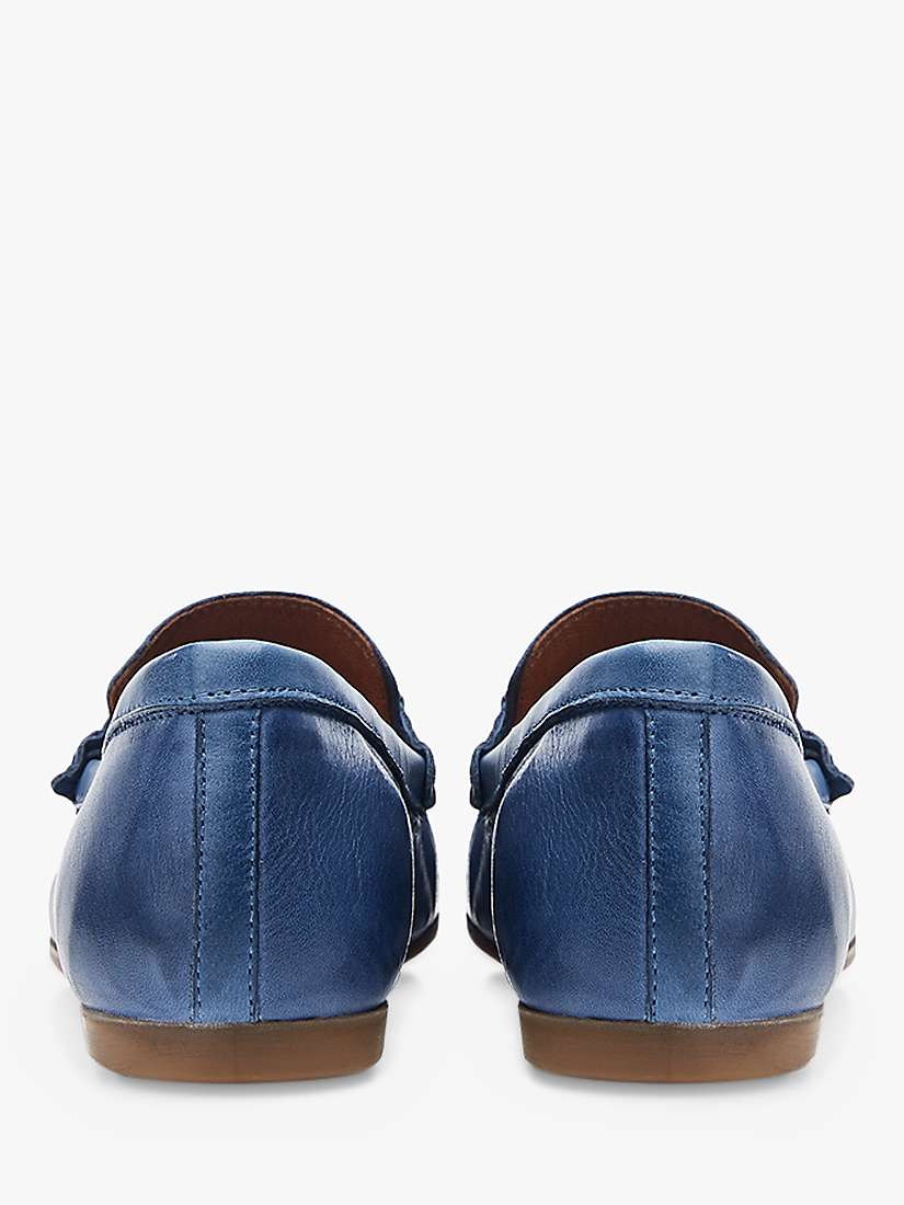 Buy Moda in Pelle Fabiole Leather Loafers, Blue Online at johnlewis.com