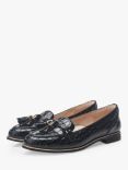 Moda in Pelle Evvaa Tassel Leather Loafers, Black Patent