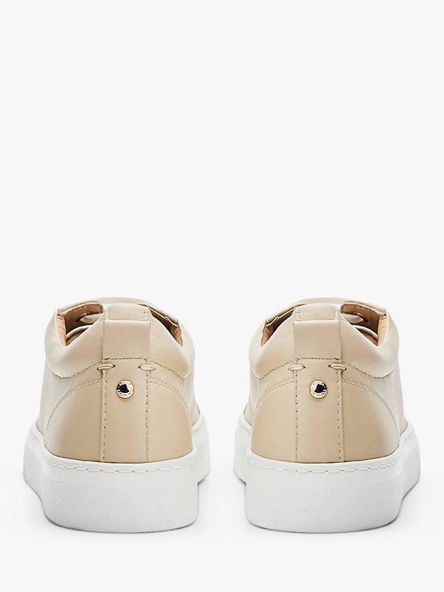 Moda in Pelle Aiyla Classic Leather Trainers, Taupe