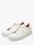 Moda in Pelle Ariba Leather Low Top Casual Shoes, White