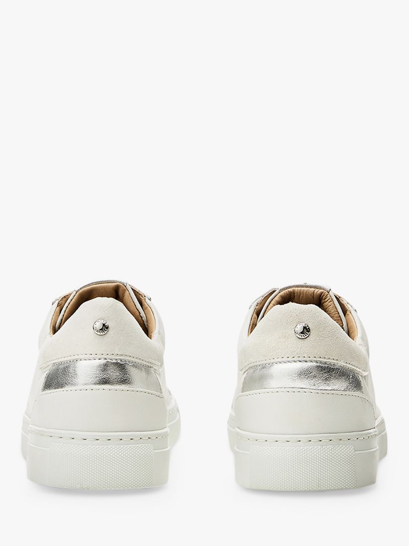 Buy Moda in Pelle Ariba Leather Low Top Casual Shoes, White Online at johnlewis.com