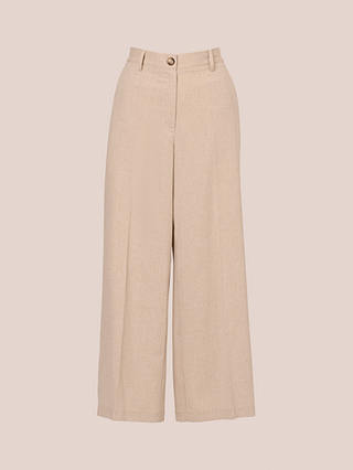 Adrianna Papell Wide Leg Utility Trousers, Flax