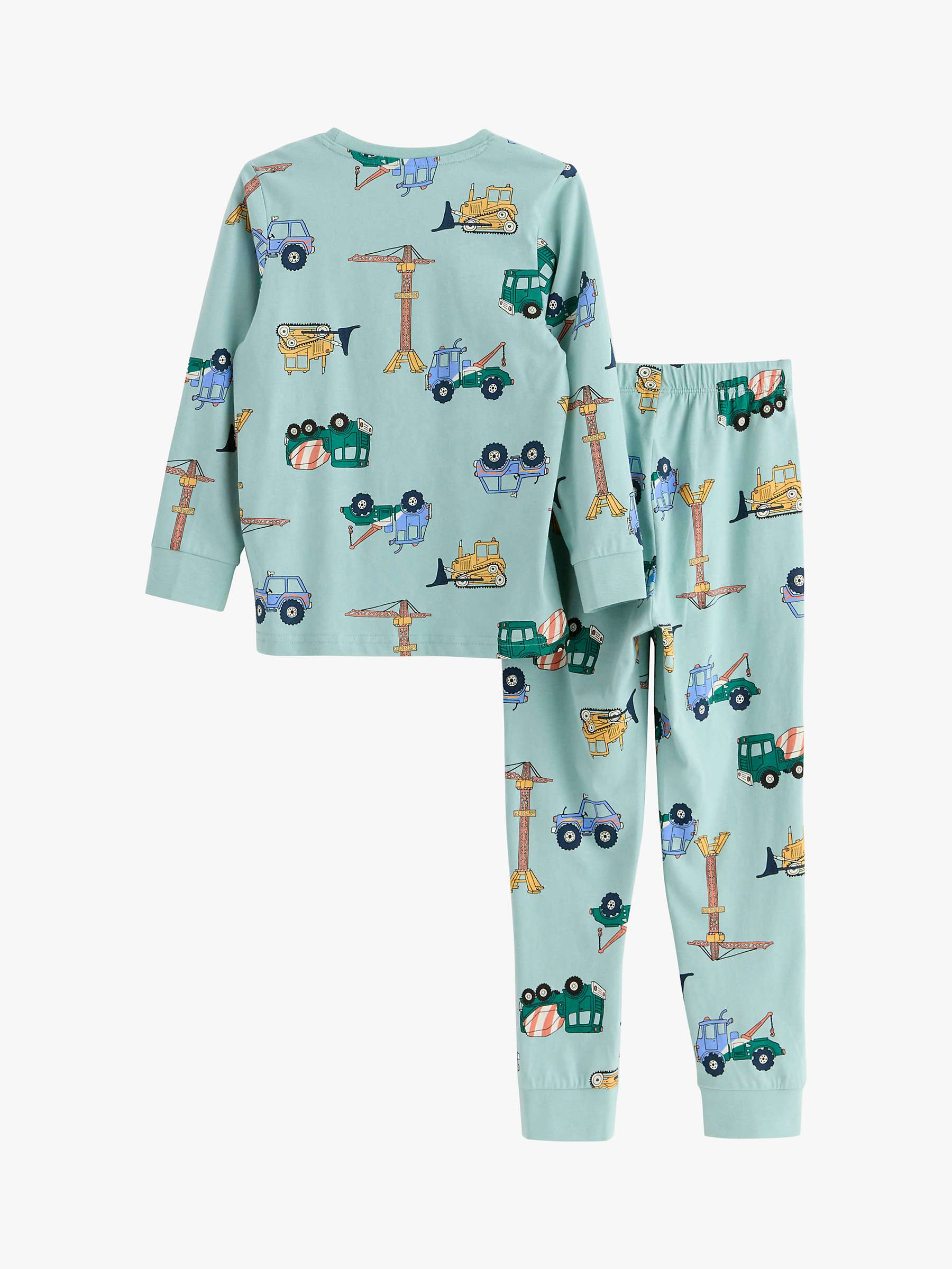 Buy Lindex Kids' Car Pyjamas, Dusty Aqua Online at johnlewis.com