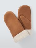 John Lewis Sheepskin Mittens, Tan