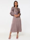 Closet London A-Line Midi Dress, Mocha