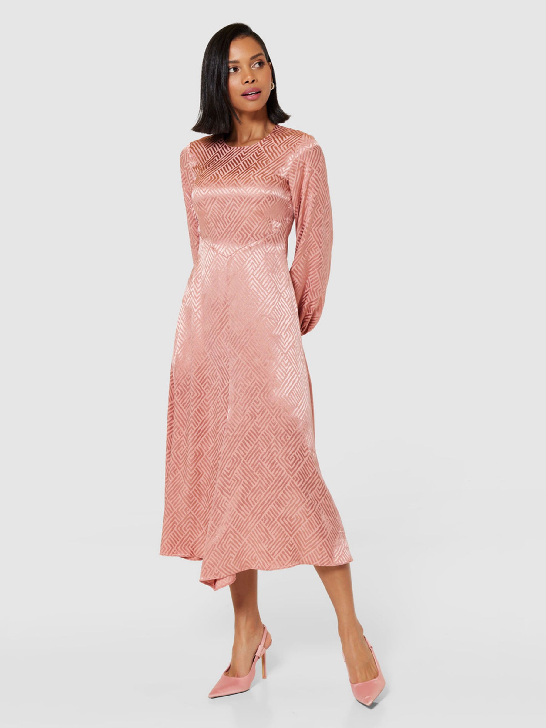 Buy Closet London A-Line Midi Dress, Rose Online at johnlewis.com