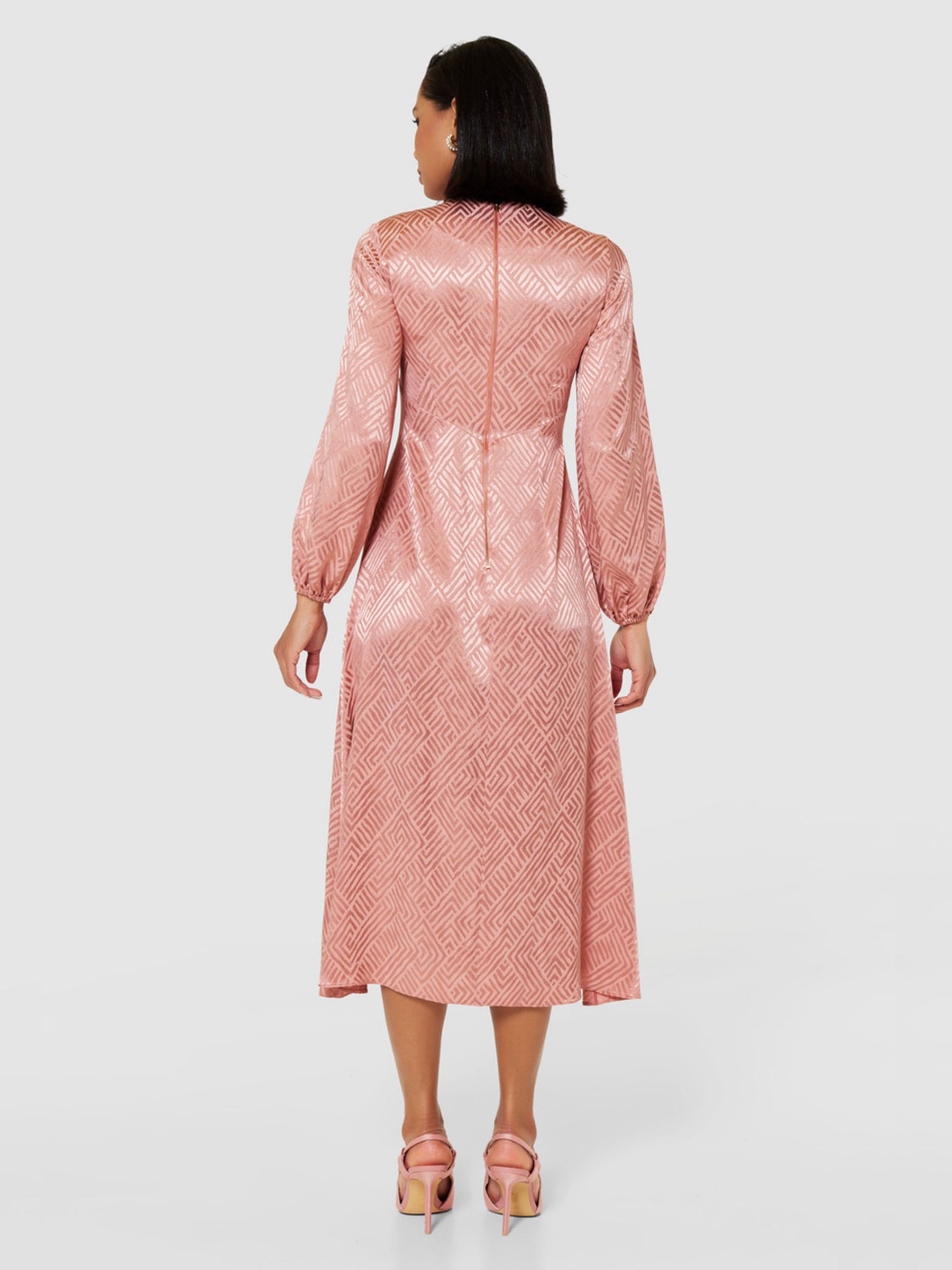 Buy Closet London A-Line Midi Dress, Rose Online at johnlewis.com