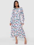 Closet London Abstract Print A-Line Midi Dress, Multi