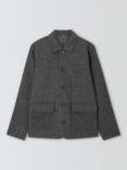 John Lewis Birdseye Wool Blend Chore Jacket, Charcoal