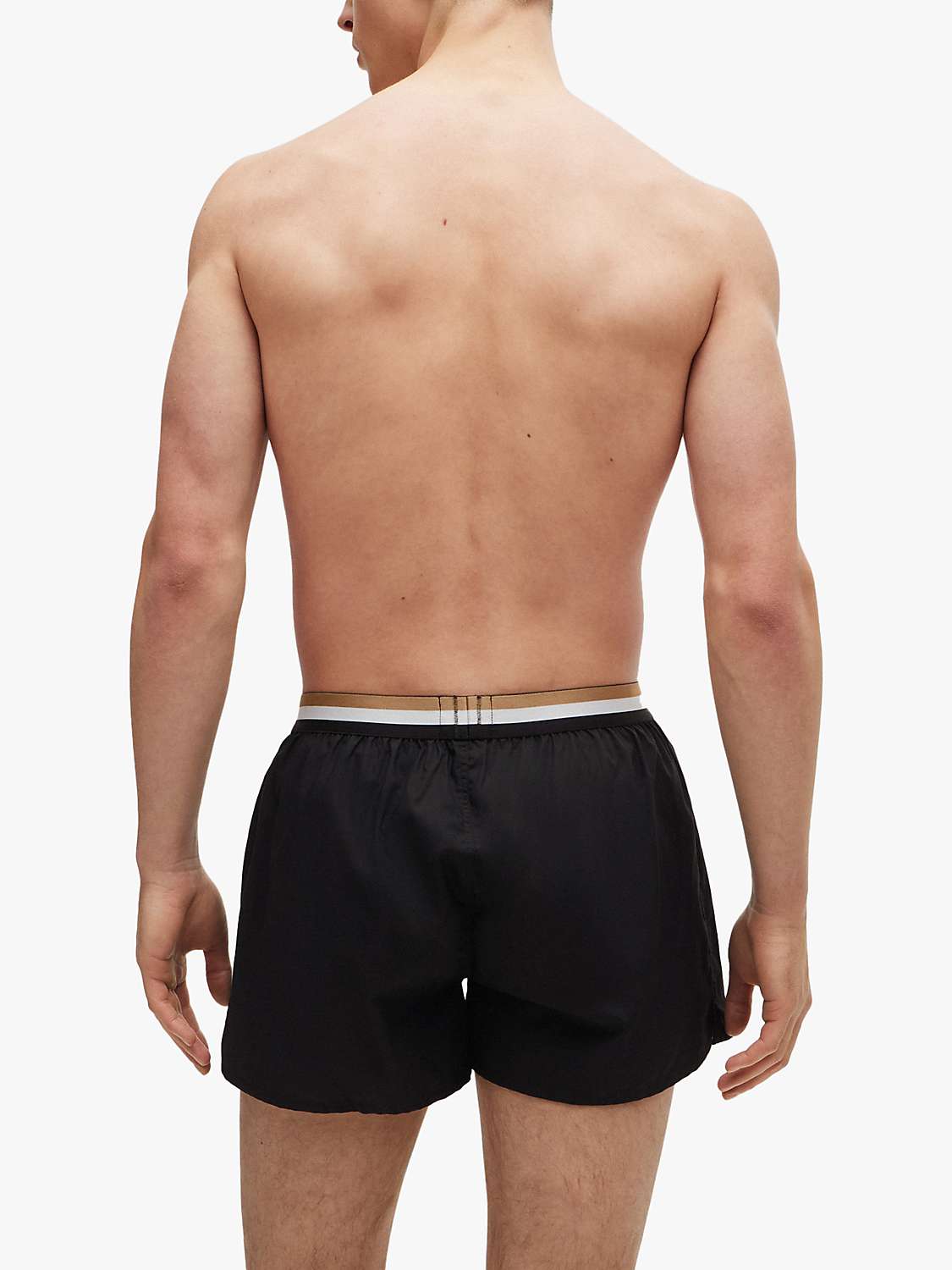 Buy BOSS Boxer Shorts, Pack of 2, Beige/Black Online at johnlewis.com
